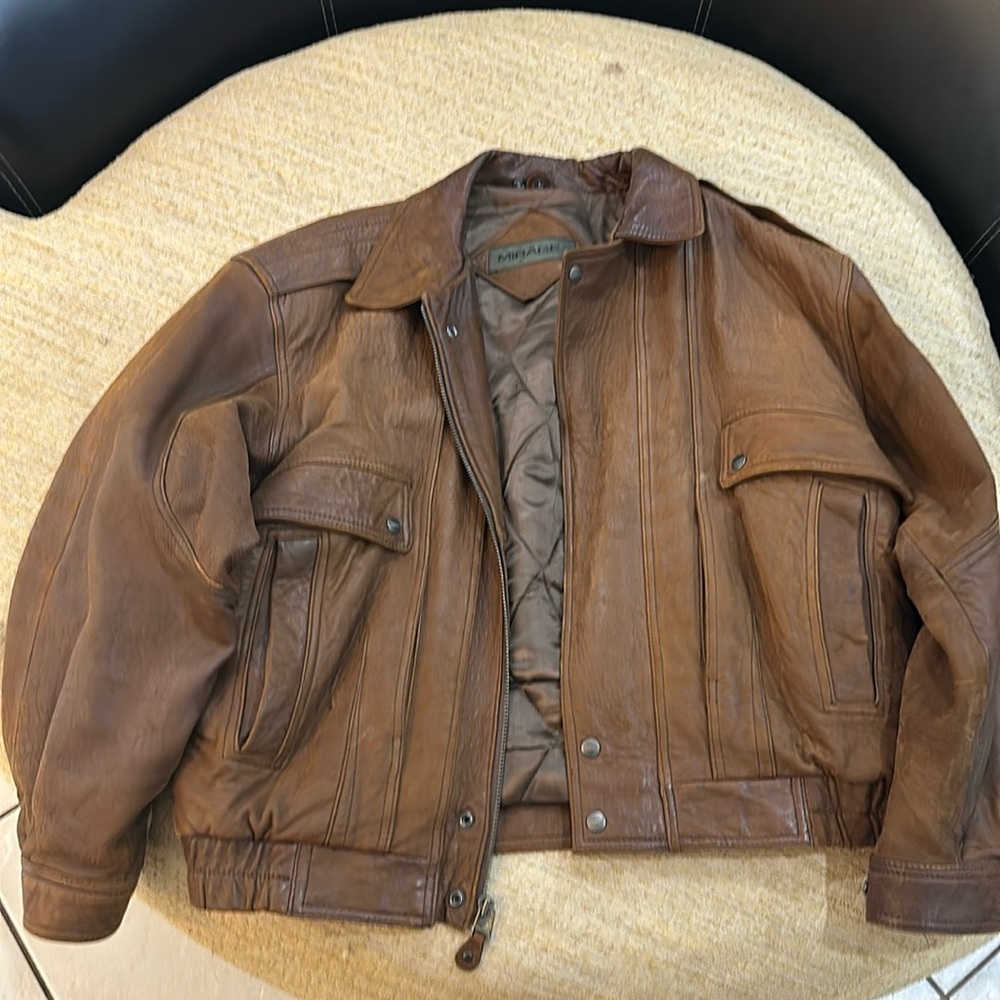 Vintage Mirage Leather Flight/Bomber Coats & Jackets for Men Size Large